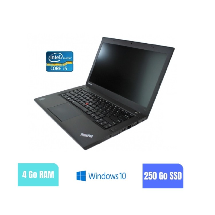 LENOVO T440 - 4Go RAM - 250 SSD - Windows 10 - N°180222