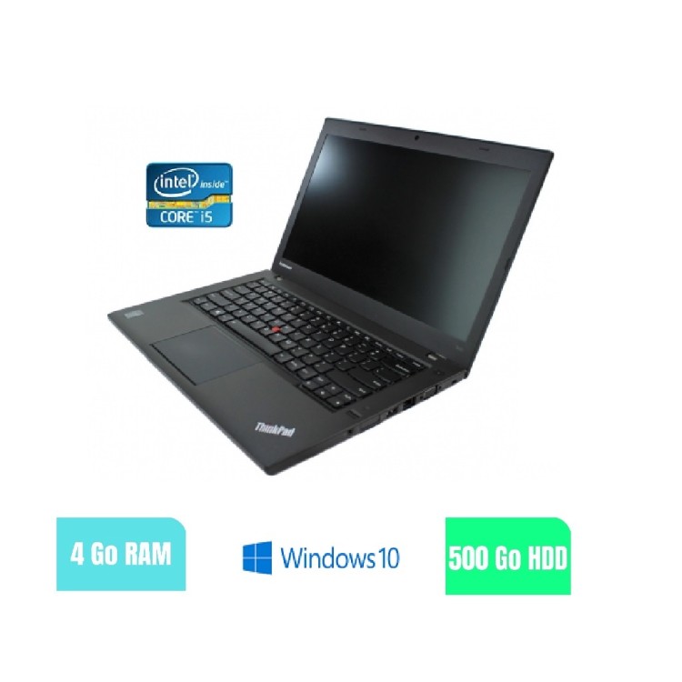 LENOVO T440 - 4Go RAM - 500 HDD - Windows 10 - N°180226