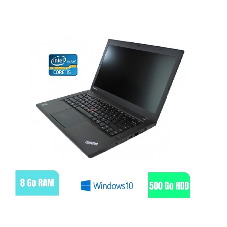 LENOVO T440 - 8 Go RAM - 500 HDD - Windows 10 - N°180229