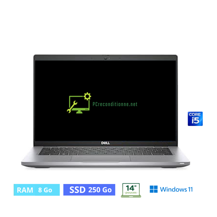 DELL 5420  I5 - RAM 8 Go - SSD 250 Go  - WINDOWS 11 - N°02250009 - GRADE B