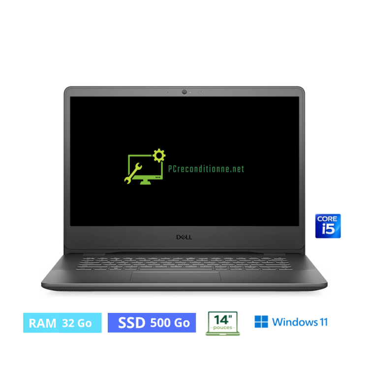 DELL 5420  I5 - RAM 32 Go - SSD 500 Go  - WINDOWS 11 - N°02270018 - GRADE B