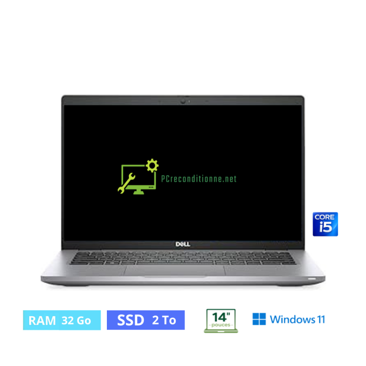 DELL 5420  I5 - RAM 32 Go - SSD 2 To  - WINDOWS 11 - N°02270020 - GRADE B