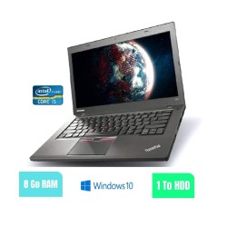 LENOVO T450 - 8 Go RAM - 1000 HDD - Windows 10 - N°180231