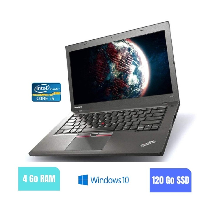 LENOVO T450 - 4 Go RAM - 120 SSD - Windows 10 - N°180234