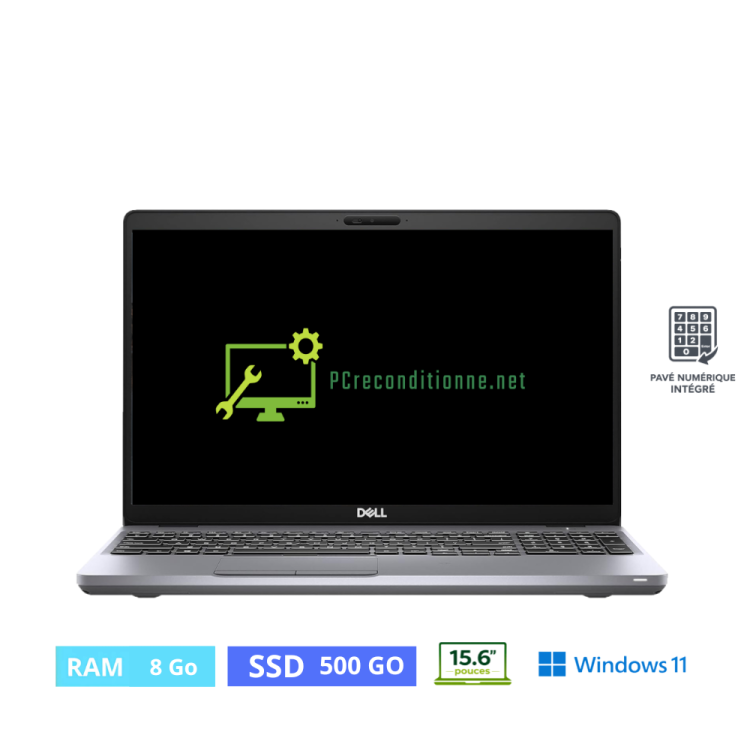 DELL 5511 i5-10400H - RAM 8 Go - SSD 500 Go  - WINDOWS 11 - N°06030002- GRADE B