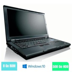 LENOVO T410 - 8 Go RAM - 500 Go HDD - Windows 10 - N°150228