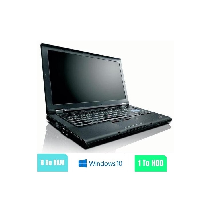 LENOVO T410 - 8 Go RAM - 1000 Go HDD - Windows 10 - N°150230