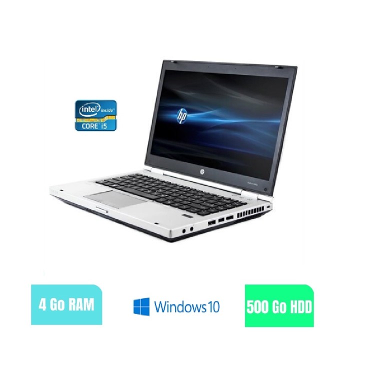 HP 8470P - 4 Go RAM - 500 HDD - Windows 10 - N°180260