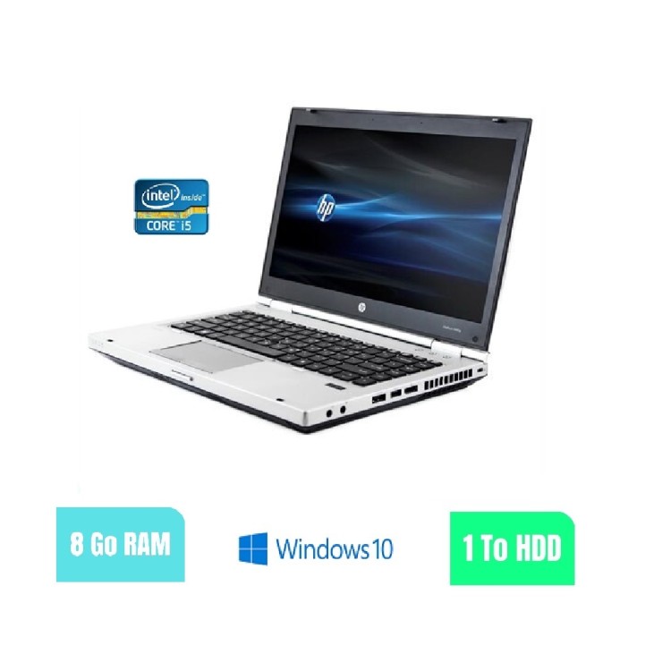 HP 8470P - 8 Go RAM - 1000 HDD - Windows 10 - N°180262