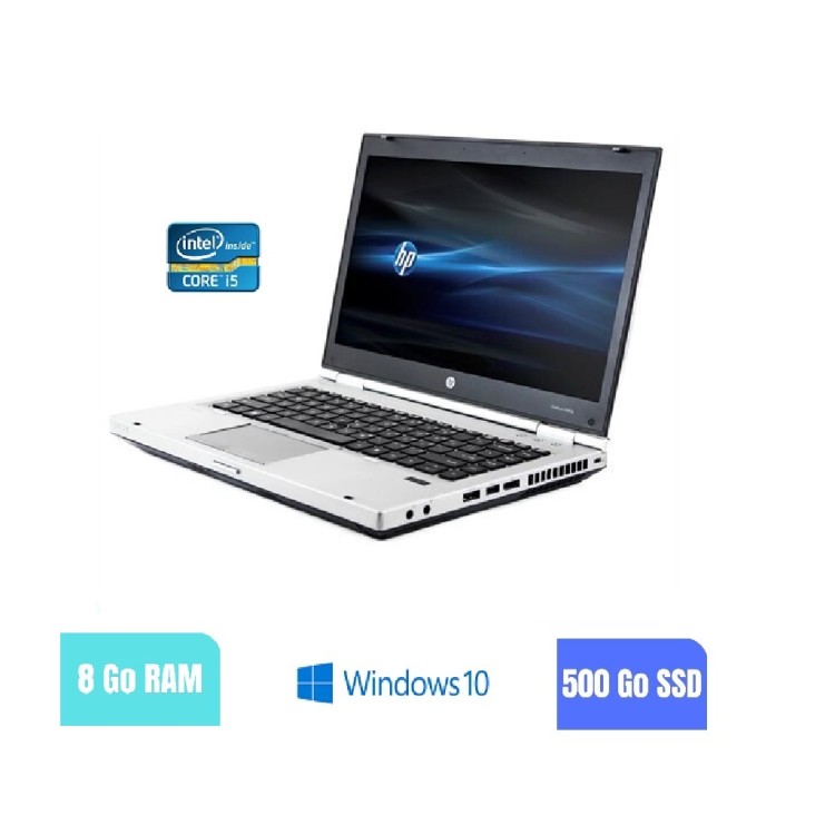 HP 8470P - 8 Go RAM - 500 SSD - Windows 10 - N°180267