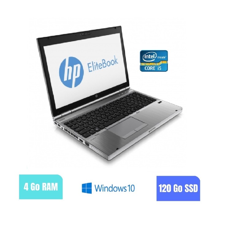 HP 8570P - 4 Go RAM - 120 SSD - Windows 10 - N°180279