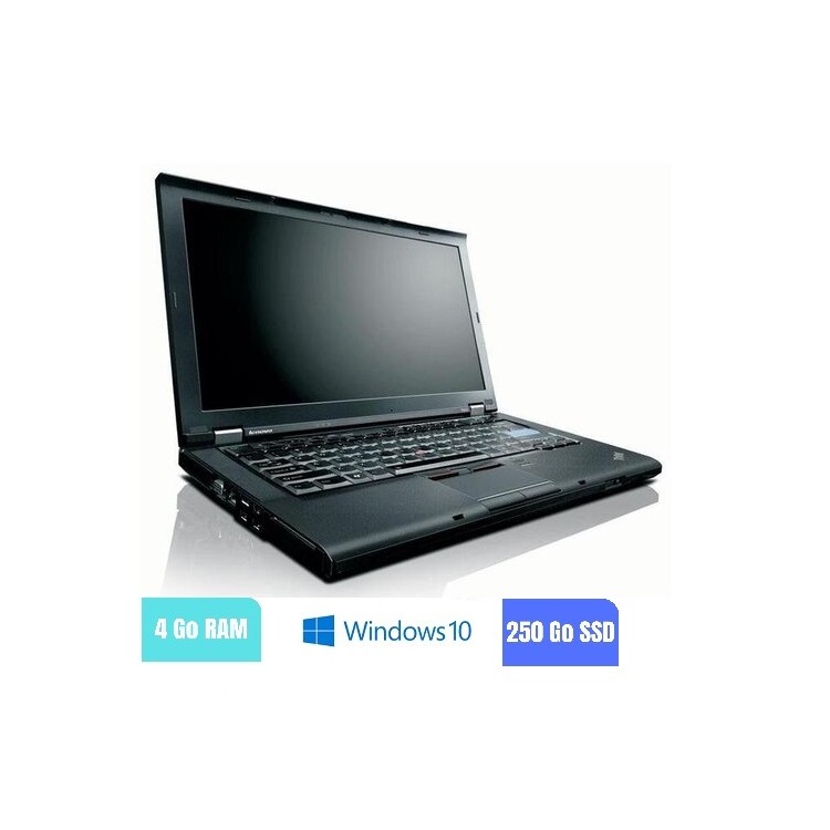 LENOVO T410 - 4 Go RAM - 250 Go SSD - Windows 10 - N°150233