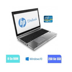 HP 8570P - 8 Go RAM - 250 SSD - Windows 10 - N°180281
