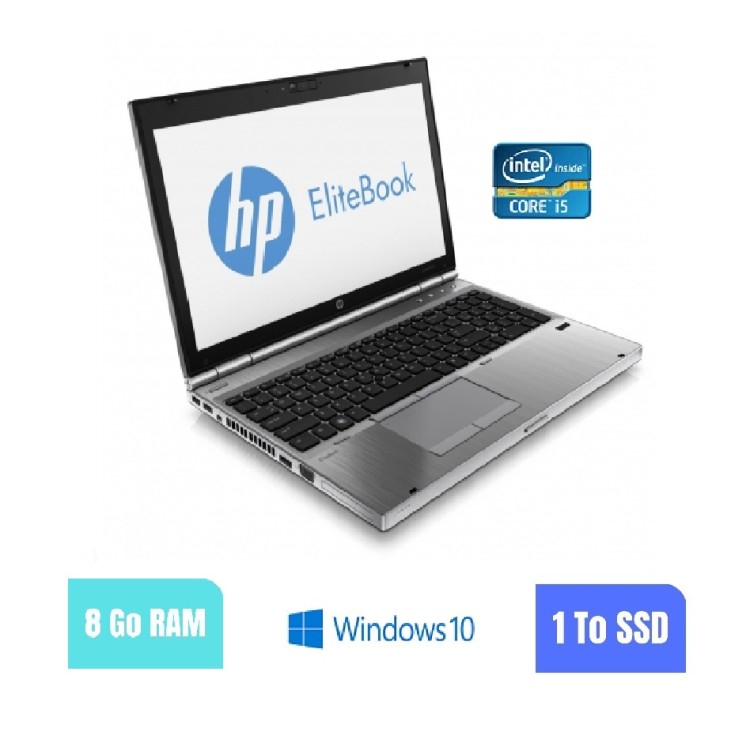 HP 8570P - 8 Go RAM - 1000 SSD - Windows 10 - N°180283