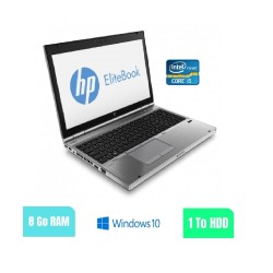 HP 8570P - 8 Go RAM - 1000 HDD - Windows 10 - N°180284
