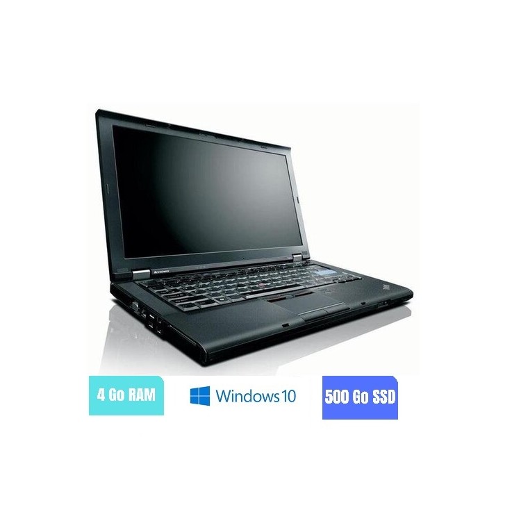 LENOVO T410 - 4 Go RAM - 500 Go SSD - Windows 10 - N°150235