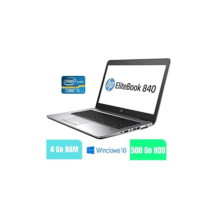 HP 840 G1 - 4 Go RAM - 500 HDD - Windows 10 - N°210204