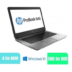 HP 640 G1 - 4 Go RAM - 500 HDD - Windows 10 - N°210231
