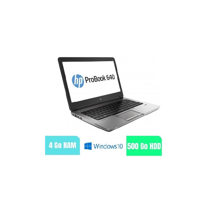 HP 640 G1 - 4 Go RAM - 500 HDD - Windows 10 - N°210231