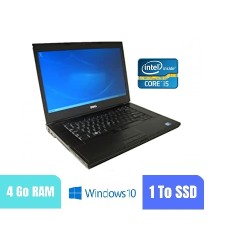 DELL E6510 - 4 Go RAM - 1000 SSD - Windows 10 - N°210248