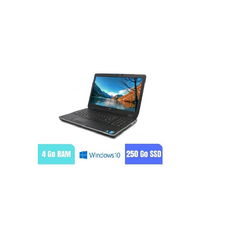 DELL E6540 - 4 Go RAM - 250 SSD - Windows 10 - N°210251