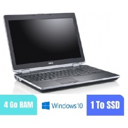 DELL E6530 - 4 Go RAM - 1000 Go SSD - Windows 10 - N°210283