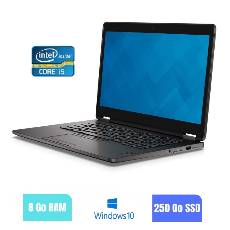 DELL E7470 - 8 Go RAM - 250 SSD - Windows 10 - N°200217