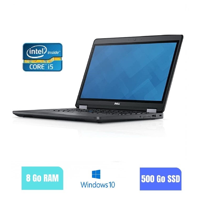 DELL E5470 - 8 Go RAM - 500 SSD - Windows 10 - N°200229