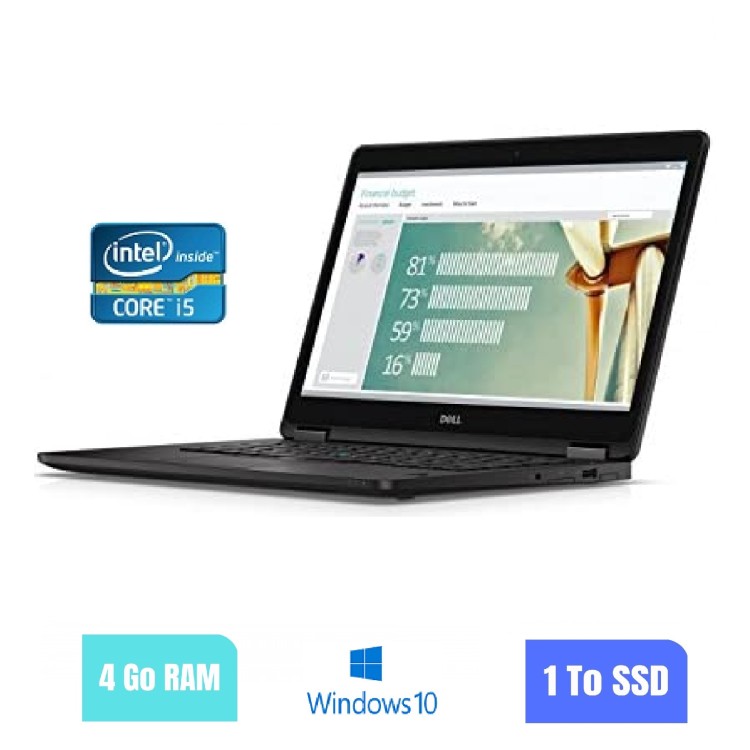 DELL E7270 - 4 Go RAM - 1000 SSD - Windows 10 - N°200240