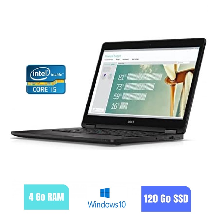 DELL E7270 - 4 Go RAM - 120 SSD - Windows 10 - N°230203