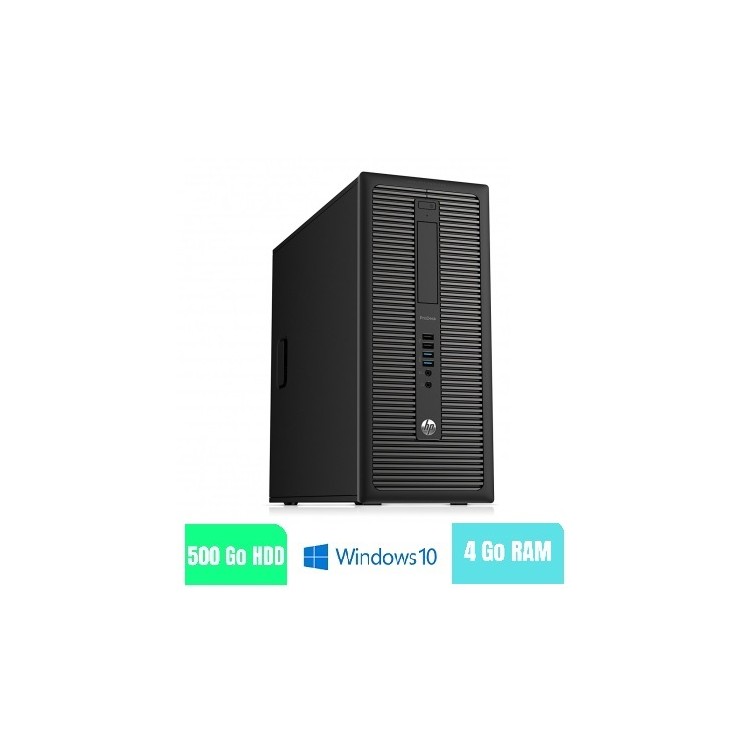 HP PRODESK 60 G1 TWR - 4 Go RAM - 500 HDD - Windows 10 - N°230226