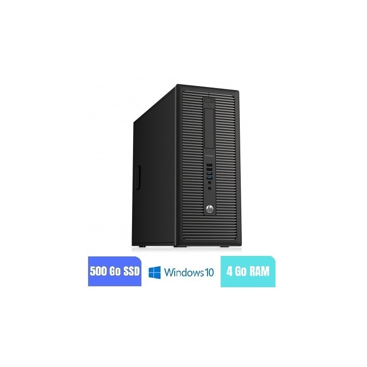 HP PRODESK 60 G1 TWR - 4 Go RAM - 500 SSD - Windows 10 - N°230227