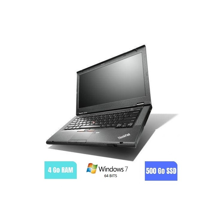 LENOVO T430 - 4 Go RAM - 500 Go SSD - Windows 7 64 bits - N°030301