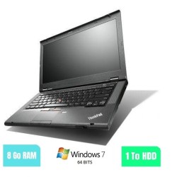 LENOVO T430 - 8 Go RAM - 1000 Go HDD - Windows 7 64 BITS - N°030305