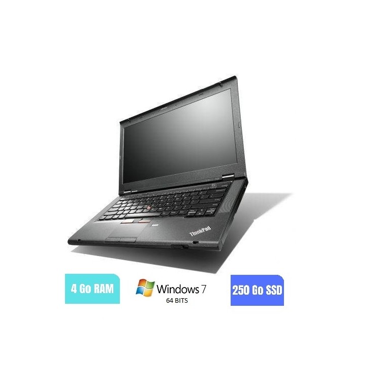 LENOVO T430 - 4 Go RAM - 250 Go SSD - Windows 7 64 BITS - N°030308