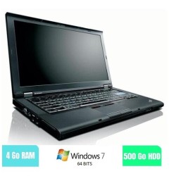 LENOVO T410 - 4 Go RAM - 500 Go HDD - Windows 7 64 BITS - N°030325