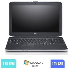 DELL E5430 - 8 Go RAM - 1000 Go SSD - Windows 7 64 BITS - N°030346