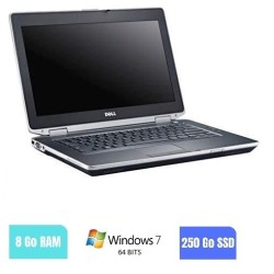DELL E6430 - 8 Go RAM - 250 Go SSD - Windows 7 64 BITS - N°030354