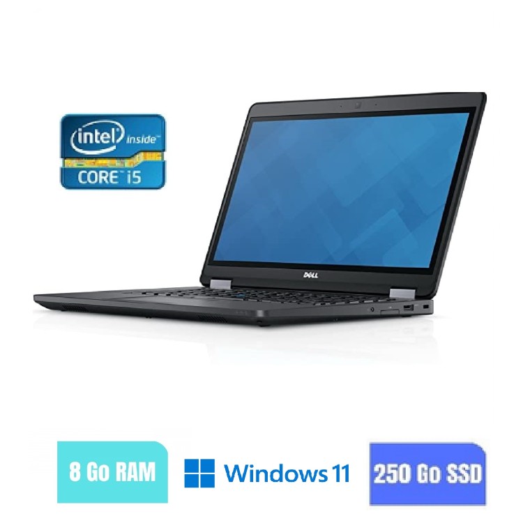 DELL E5470 - 8 Go RAM - 250 SSD - Windows 11 - N°120511