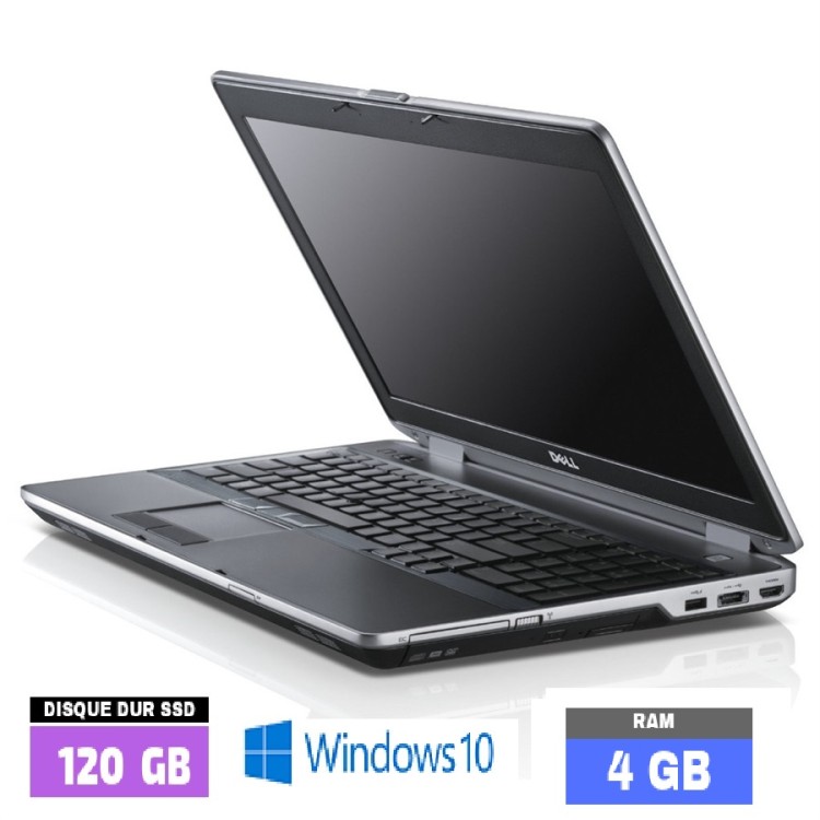 DELL E6320 - 4 Go RAM - 120 Go SSD - Windows 10 64 BITS - N°130508
