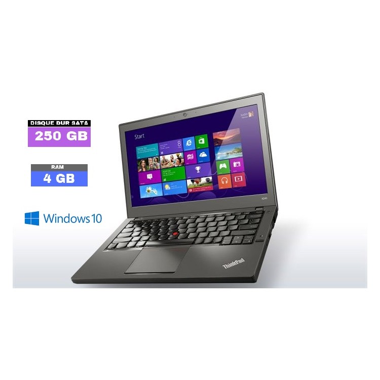 LENOVO X260 - 4 Go RAM - HDD 250 GO - Windows 10 64 bits - N°130519