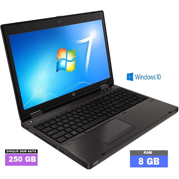 HP 6470B I5 - 8 Go RAM - HDD 250 GO - Windows 10 - N°130524