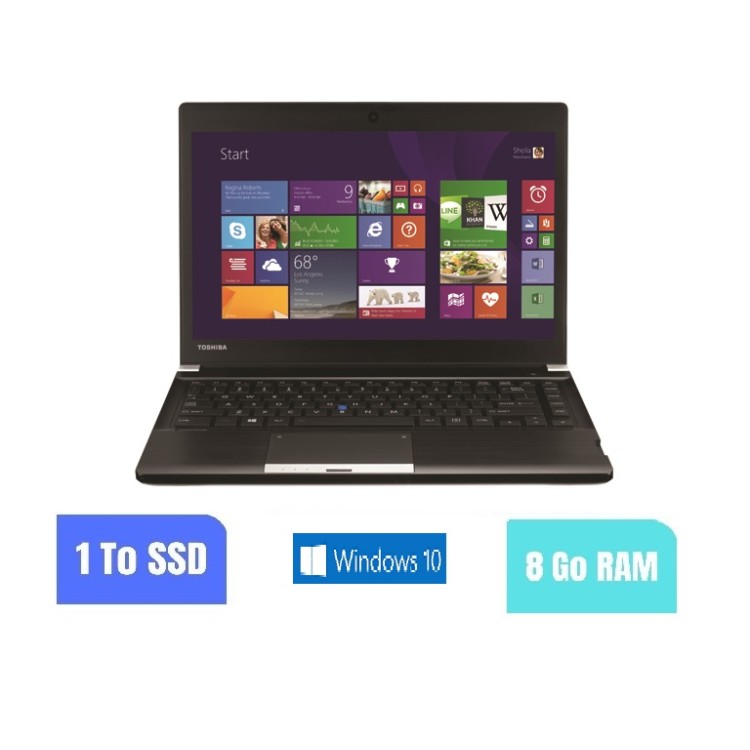 Toshiba Portege R30 - Windows 10 - RAM 8 Go - SSD 1  To - Webcam - N°050901