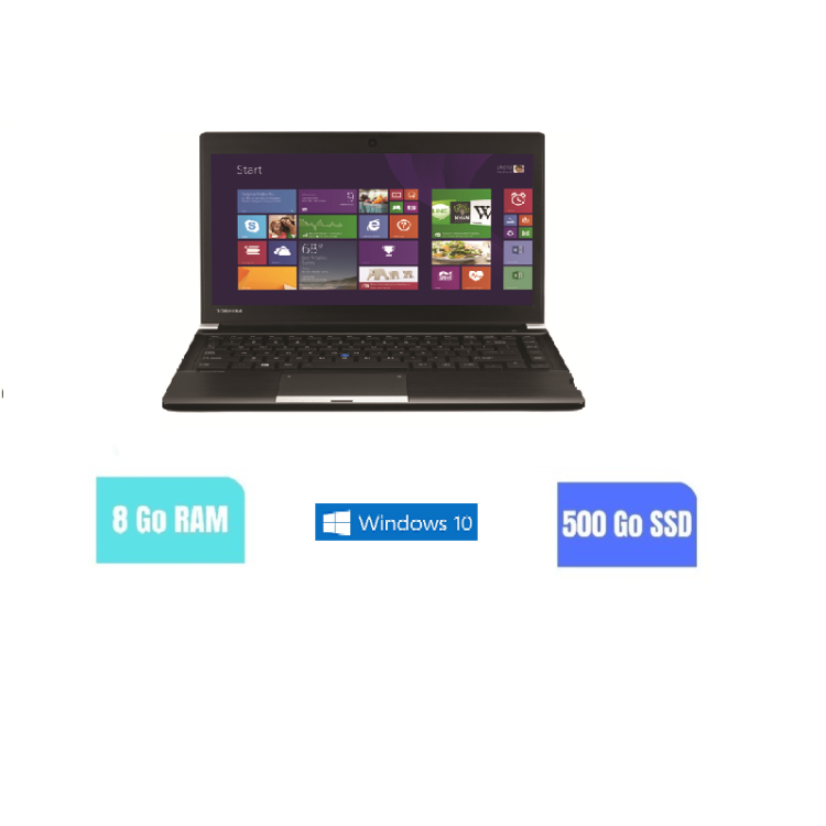 Toshiba Portege R30 - Windows 10 - RAM 8 Go - SSD  500 Go- Webcam - N°050922