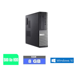 UC DE BUREAU DELL OPTIPLEX  390 DT - WINDOWS 10 - 500 GO HDD - I5 - 8 GO RAM - 200901