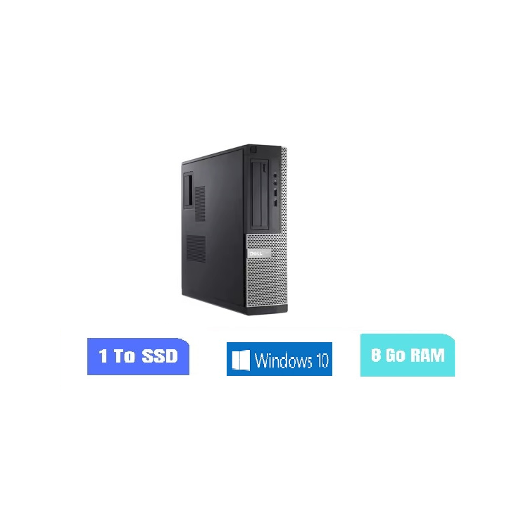 UC DE BUREAU DELL OPTIPLEX  390 DT - WINDOWS 10 - 1 TO SSD - I5 - 8 GO RAM - 200904