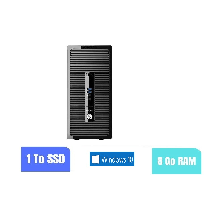 UC HP PRODESK 400 G2 MT PENTIUM - SSD 1 TO -  RAM 8 GO - WINDOWS  10 - N°200913