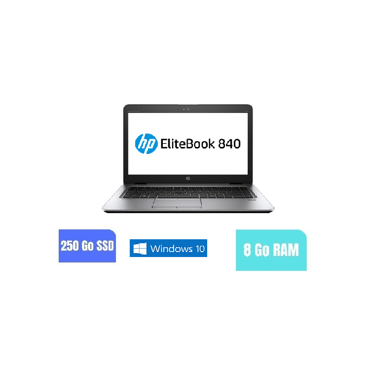 HP 840 G3 I5 - 8 Go RAM - SSD 250 GO - Windows 10 - N°060906
