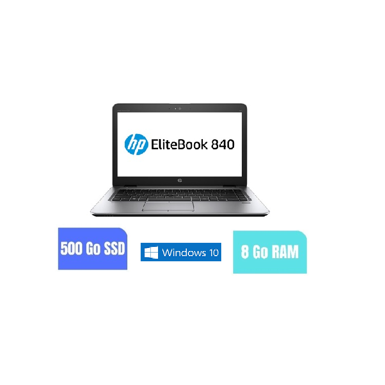 HP 840 G3 I5 - 8 Go RAM - SSD 500 GO - Windows 10 - N°060907