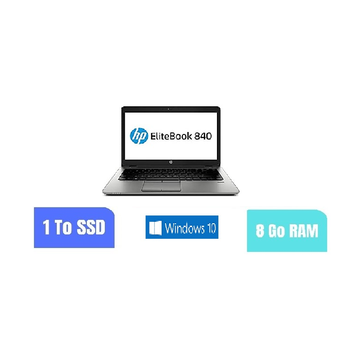 HP 840 G2 I5 - 8 Go RAM - SSD 1 To - Windows 10 - N°060911